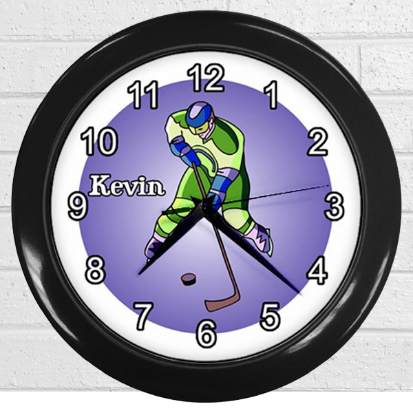 Hockey Wall Clock Personalized on Luulla